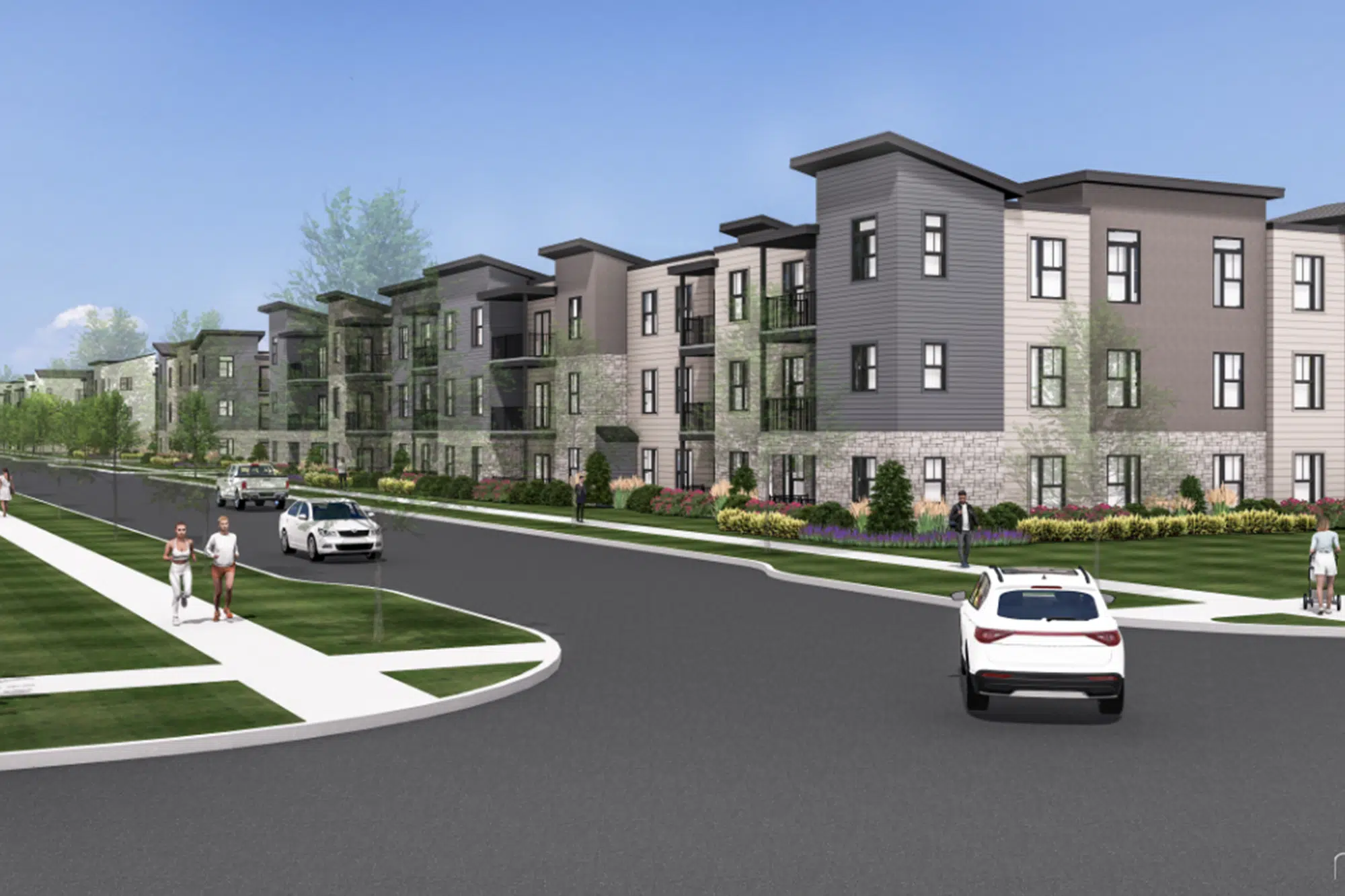 Rendering of future multifamily building in Denver, CO